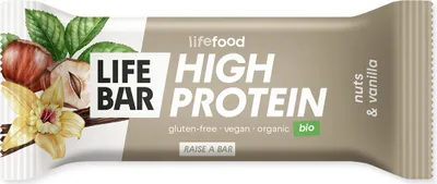 Produktbild von Lifebar High Protein - Nüsse & Vanille 40g