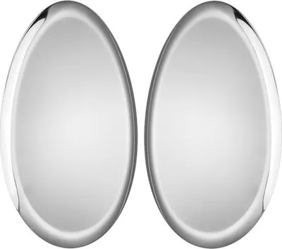 Produktbild von Famanu Servierplatte Olivenform - Edelstahl, 32 cm, Silber, 2 Stück