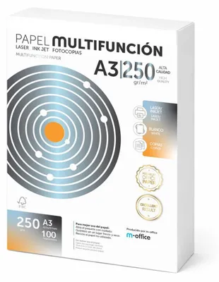 Produktbild von A3 Papier 250g 100 Blatt, Multifunktionspapier für Laser- und Tintenstrahldrucke