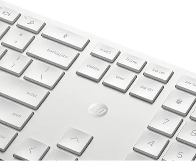 Image de Ensemble Clavier Souris, HP 650, Sans Fil, AZERTY, Blanc