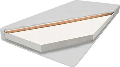 Produktbild von Kindermatratze für das Kinderbett - Abnehmbarer Bezug Weiß, Kokos-Schaummatratze 70x160x8 cm