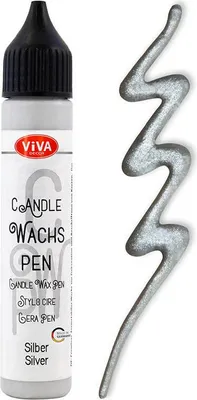 Obrázok produktu pre Viva Decor 318090201 ViVA DECOR pero na sviečky, 28 ml, strieborná