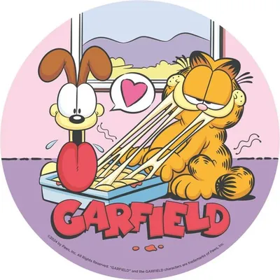Produktbild von Garfield Tortenaufleger - 20cm Oblate Geburtstag