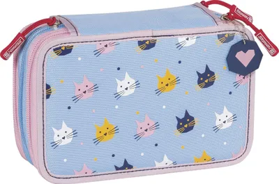 Zdjęcie produktu dla BRUNNEN 104912107 Piórnik "Cats", jasnoniebieski