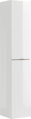 Immagine prodotto di Colonna bagno NALYA 170 cm – Bianco lucido e rovere chiaro – Mobile sospeso