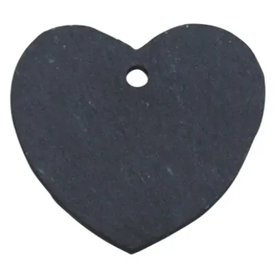 Produktbild von Esschert Design Pflanzenschild in Herzform 7 cm aus Schiefer