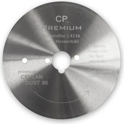 Produktbild von Kreismesser für Dönerschneider Ceylan Dost 80 mm Glatt Edelstahl Glatt