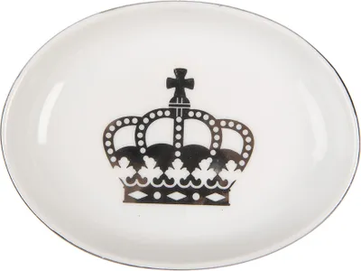 Produktbild von Clayre & Eef Seifenschale 14x11x3 cm Weiß Keramik