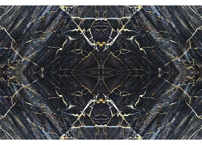 Produktbild von Möbelaufkleber in Marmoroptik mit schwarzen und goldenen Akzenten, 60 x 90 cm