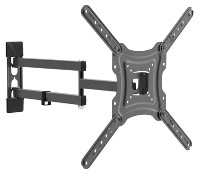 Obrázok produktu pre Otočný držiak na stenu pre televízor s ramenom – vhodný pre obrazovky s uhlopriečkou 32" až 55" – VESA 75x75 až 400x400 mm – max. 30 kg – čierny [39685]