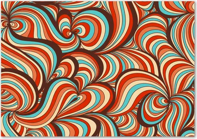 Produktbild von Tulup® Leinwandbild - 100x70 cm - Wandkunst - Drucke auf Leinwand - Leinwanddruck  - Sonstige - Mehrfarbig - Wirbelndes Muster