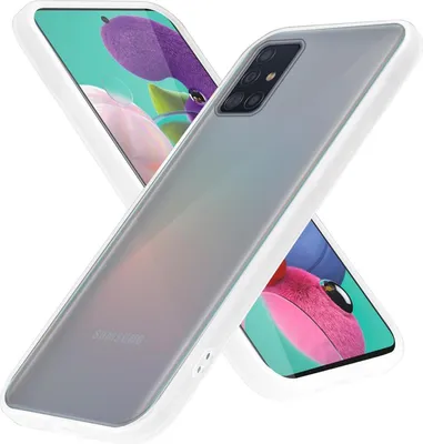 Obrázok produktu pre Cadorabo puzdro pre Samsung Galaxy A51 5G ochranné puzdro v priehľadnom obale na mobilný telefón hybridné ochranné puzdro TPU silikónové