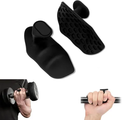 Obrázek produktu pro Popruhy na posilování, ergonomické, lehké, protiskluzové, silikonové, vhodné pro silový trénink
