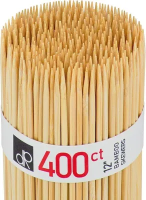 Produktbild von 30 cm lange Bambusspieße – 400 Holzspieße für Grill und Barbecue
