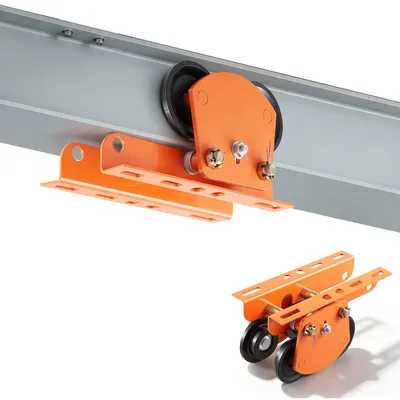 Produktbild von VEVOR Laufkatze mit 998 kg Tragkraft, Manuelles Rollfahrwerk mit Doppelrädern & 68-110 mm Flanschbreite, Handfahrwerk aus Kohlenstoffstahl für I-Träger, Krankatze für PA600 PA700 PA800 PA900 PA1000