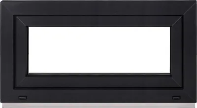 Imagen del producto de Framex ventana de sótano blanco interior / antracita exterior ŠxV 90x40cm (900x400mm) doble (32mm) oscilobatiente DIN derecha - ventanas de plástico Premium - todos los tamaños