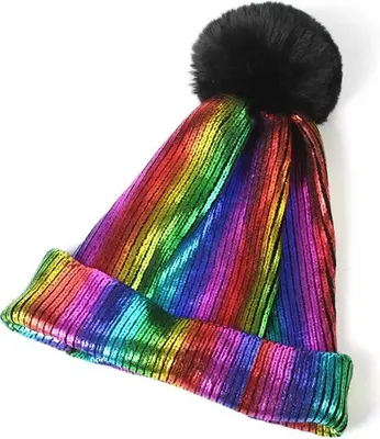Produktbild von Stylische ME-21281 Mütze für Damen mit Pompon KP21281