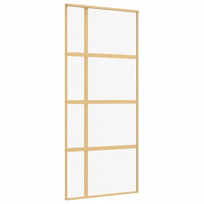 Zdjęcie produktu dla Drzwi przesuwne Golden 90x205 cm ESG przezroczyste szkło i aluminium