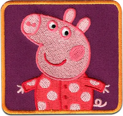 Obrázek produktu pro Comercial Mercera Peppa Wutz pyžamo dětské - nášivka, nažehlovací, nažehlovací obrázek, nášivka, nášivky, k nažehlení, velikost: 6,8 x 6,4 cm
