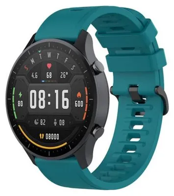 Zdjęcie produktu dla Silikonowy pasek do smartwatcha Xiaomi – 22 mm – zielony
