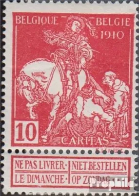 Produktbild von Briefmarken Belgien 1910 Mi 88I mit Falz Tuberkulose