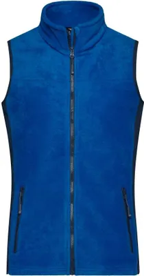 Produktbild von Strapazierfähige Fleece Weste im Materialmix royal/navy, Gr. M