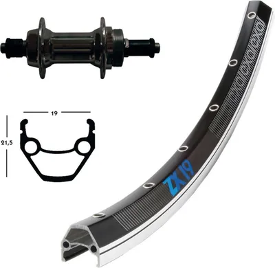 Produktbild von Winora H-Rad 28x1.75Alu.sz Schr.ZKR.SSP 36L Exal ZX 19 schw/silb.Niro-Spei.(sz)