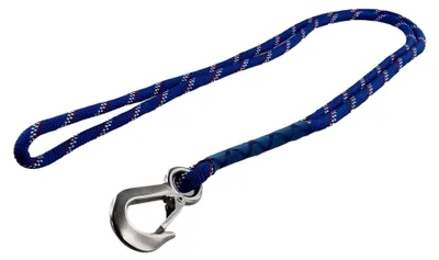 Produktbild von Verbindungsseil für Schaukeln mit Karabiner, 200 kg Tragfähigkeit, Polyesterseil für Outdoor-Aktivitäten, Blau, 50/100/150 cm