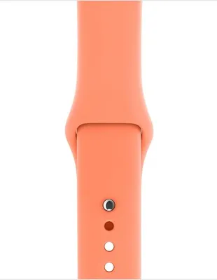 Produktbild von Apple MRH12ZM/A, Watch strap, Fluor-Elastomer, Orange, Edelstahl, 38 mm, 38 mm