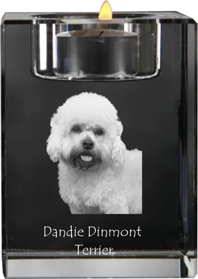 Obrázek produktu pro Art-Dog Svícen na čajovou svíčku – Dandie dinmont teriér