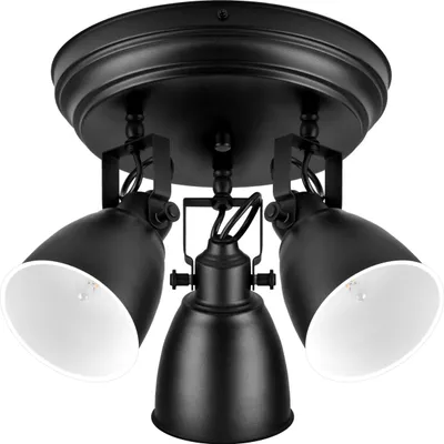 Produktbild von Moderne Hängelampe Industrielle Taurus 2799/Z-A-3 Schwarz mit 3 Lichtquellen E14 IP 20 Metall