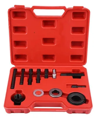Produktbild von Katrollen-Demontagewerkzeug – 13-teiliges Set – Katrollen-Abzieher – Legierter Stahl – Professionelles Werkzeug – Paketgewicht: 831g