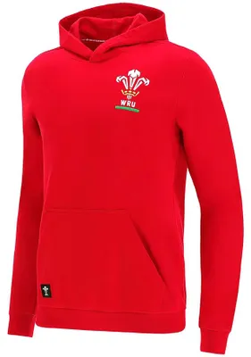 Produktbild von JXL 159-171|Wales WRU macron Rugby XV Kinder Kapuzen Sweatshirt 58140004
