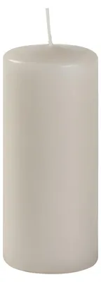 Stumpenkerzen taupe 6er-Set Ø 6 cm Höhe 15 cm