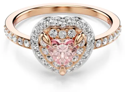 Zdjęcie produktu dla Bransoletka Swarovski One, motyw serca, zdobiona techniką pavé, z motywem serca, wykonana z mieszanki metali