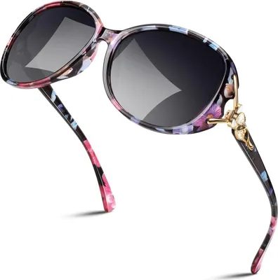 Produktbild von Sunier Polarisierte Damen Sonnenbrille Groß Vintage Übergroß UV400 Schutz