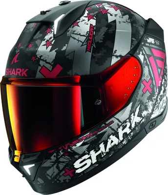 Produktbild von Shark Skwal i3 Hellcat Helm, schwarz matt/rot, S  (55/56)