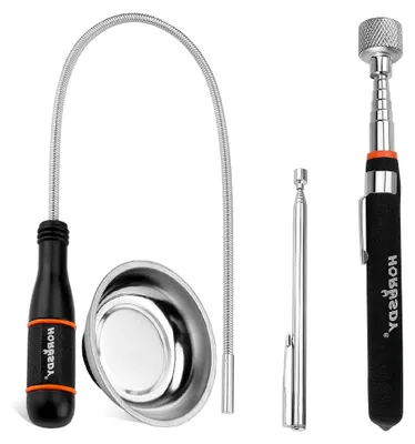 Produktbild von Teleskop-Magnet-Tonabnehmer, ausziehbar, flexibel, biegbar, 4 Stück