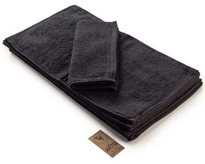 Immagine prodotto di A&R 005.50 | Asciugamano per ospiti Asciugamano per ospiti / 30 x 50 cm - Colore: Nero - Dimensioni: 30 x 50 cm