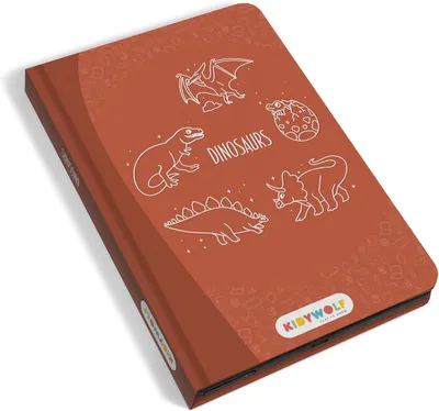 Imagen del producto de MINI Dinosaurio - Tableta de dibujo LCD de 8,2" - Pizarra mágica con 30 plantillas - Juguete creativo para llevar - A partir de 4 años
