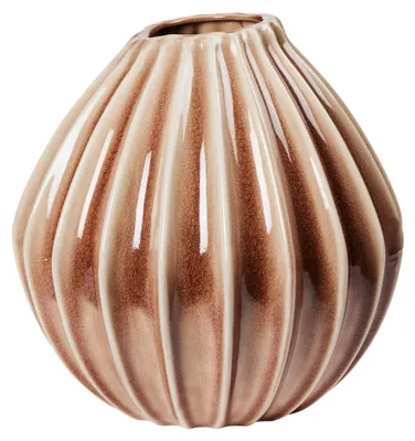 Produktbild von Broste Copenhagen Wide Vase Fawn braun XL 40cm