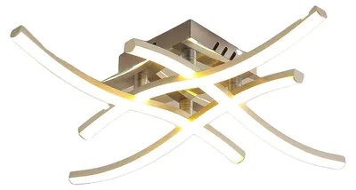 Imagen del producto de Lámpara de techo, con atenuación gradual, temperatura de color ajustable, color blanco cálido plateado