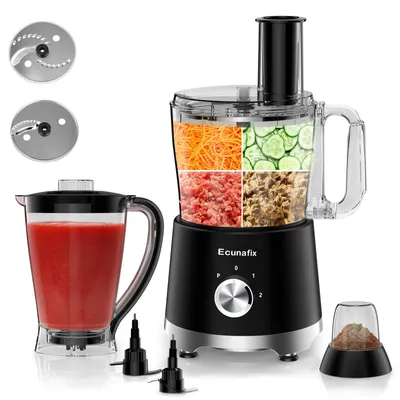 Küchenmaschine 1500 W, 2,5 l Schüssel, 8-in-1, Edelstahlmesser
