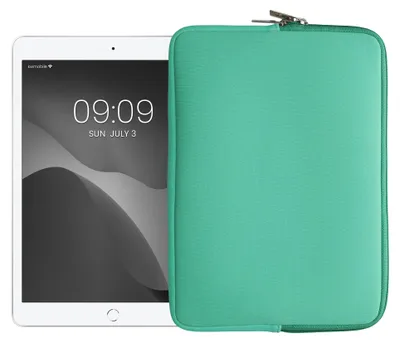Produktbild von kwmobile Tablet Hülle kompatibel mit 9,7"-11" Tablet - Universal Neopren Tasche Cover Case - Schutzhülle Sleeve in Mintgrün