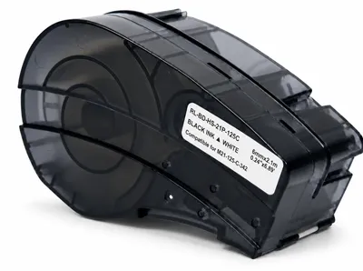 Schrumpfschlauch-Etiketten 6 mm x 2,10 m Schwarz auf Weiß für Brady M210/M211