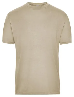 Produktbild von James and Nicholson - "Bio Workwear" T-Shirt für Herren LT5935 (3XL) (Steinfarben)