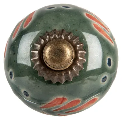 Produktbild von Clayre & Eef Türknauf Ø 3x3 cm Grün Keramik