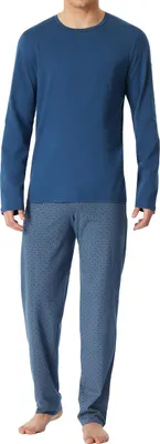 Produktbild von Schiesser Herren Schlafanzug lang Gr. 54 navy