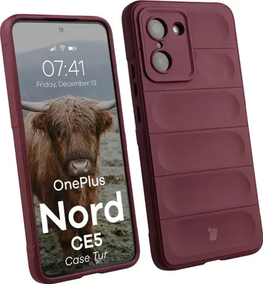 Produktbild von Robuste Handyhülle für OnePlus Nord CE5 5G, Bizon Case Tur, Burgunderrot