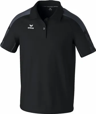 Produktbild von Erima Evo Star Poloshirt Schwarz/Schiefergrau